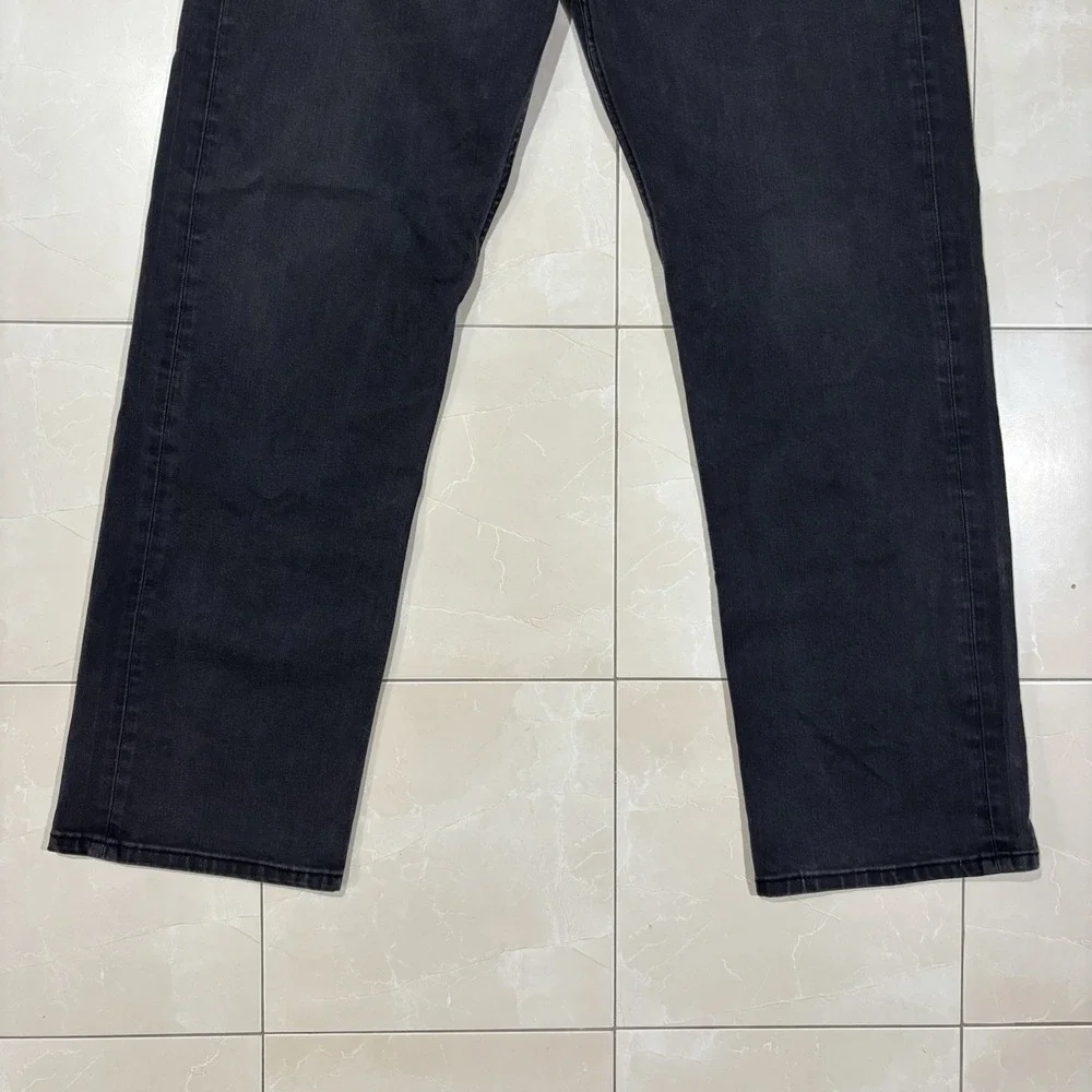 Levis 569 Jeans Loose Straight 38x34 Baggy Dark Wash Black Denim Skater Y2K